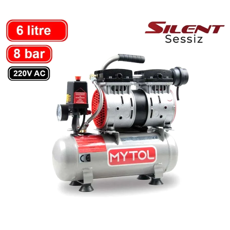 MYTOL 6LT. HAVA KOMPRESÖR SESSİZ 0.75 HP